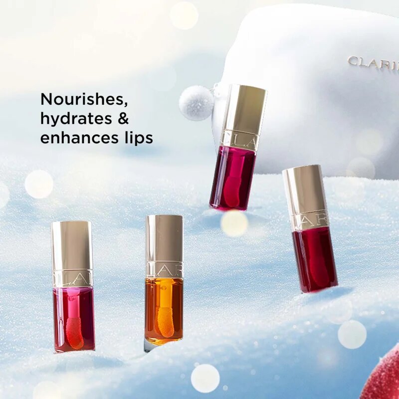 Clarins Lip Comfort Oil Holiday Season ajándékszett