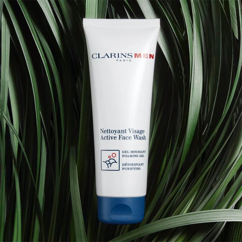 Clarins Men Active Face Wash tisztító habzó gél uraknak 125 ml
