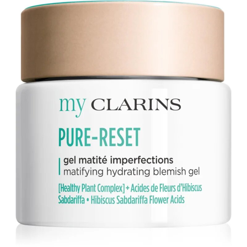 Clarins My Pure-Reset Matifying Hydrating Blemish Gel mattító gél a bőrhibákra 50 ml