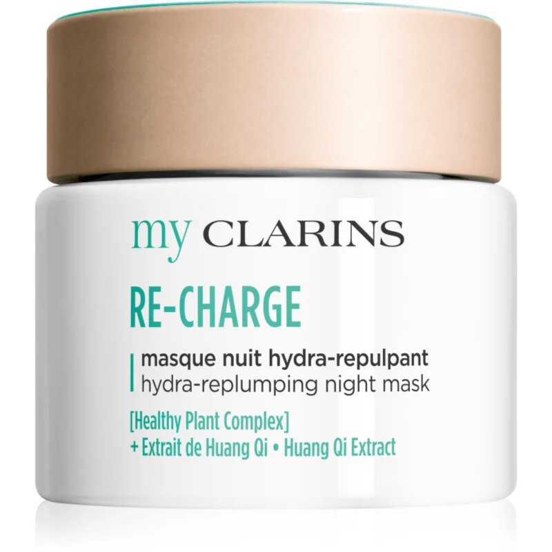 Clarins My Re-Charge Hydra-Replumping Night Mask energizáló arcmaszk a ragyogó bőrért 50 ml