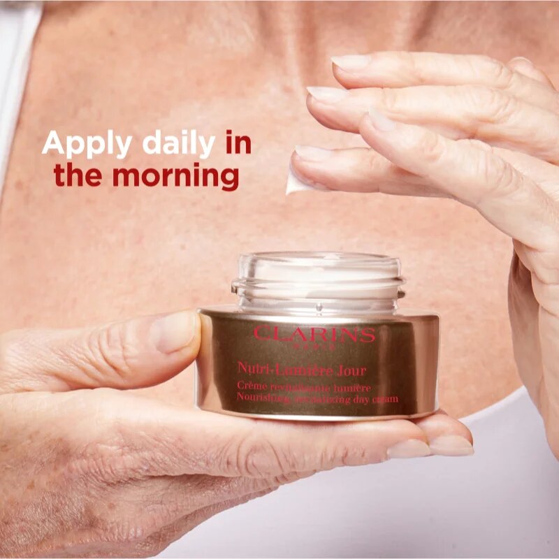 Clarins Nutri-Lumière Day revitalizáló nappali krém a ragyogó bőrért 50 ml