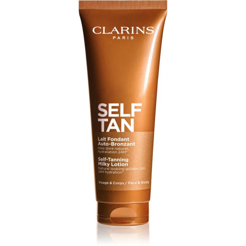 Clarins Self Tan Self-Tanning Milky Lotion önbarnító krém testre és arcra 125 ml