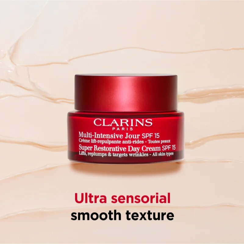 Clarins Super Restorative Day Cream SPF 15 fiatalító nappali krém SPF 15 50 ml