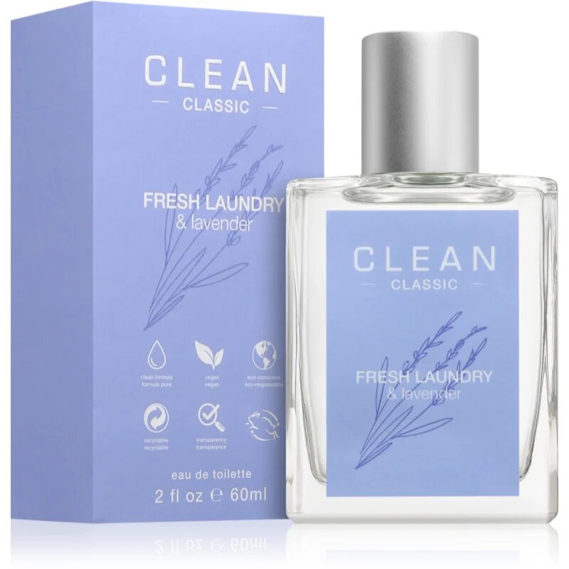 CLEAN Classic Fresh Laundry & Lavender Eau de Toilette hölgyeknek 60 ml