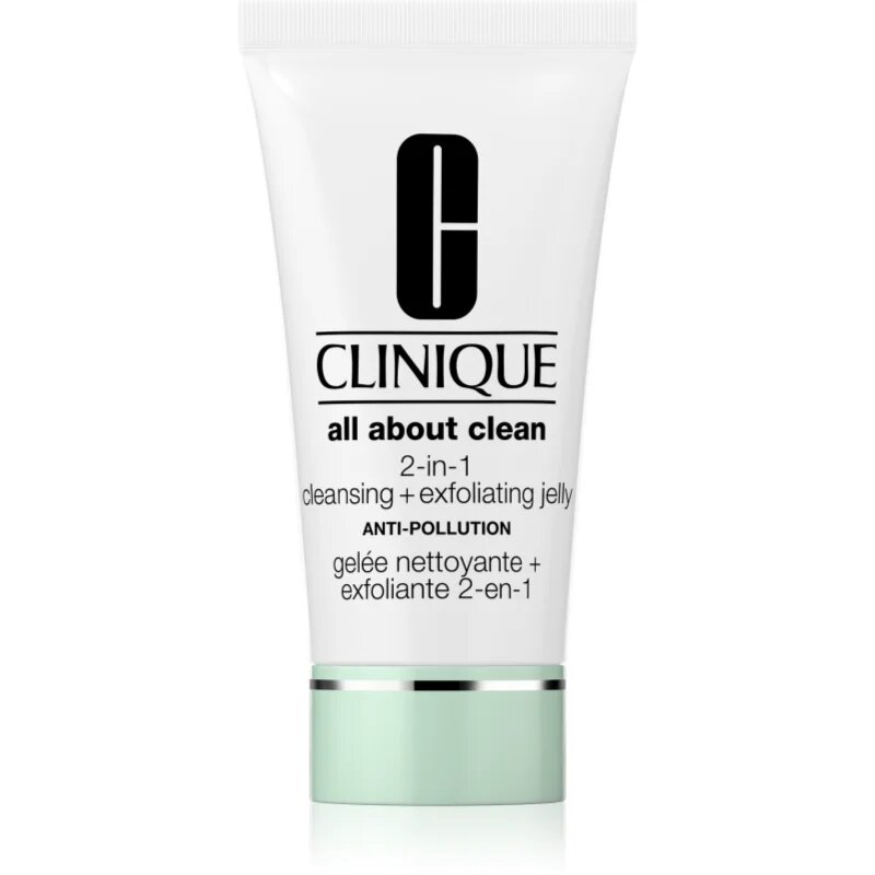 Clinique All About Clean™ 2-in-1 Cleansing + Exfoliating Jelly hámlasztó tisztító gél 150 ml