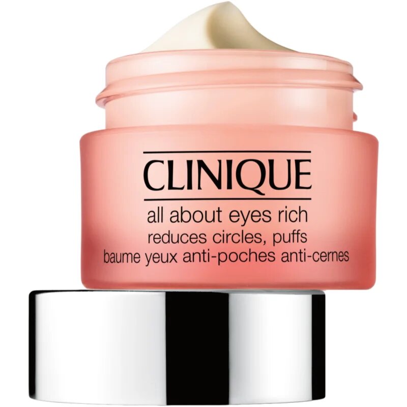 Clinique All About Eyes™ Rich hidratáló szemkörnyékápoló krém a duzzanatokra és a sötét karikákra 15 ml
