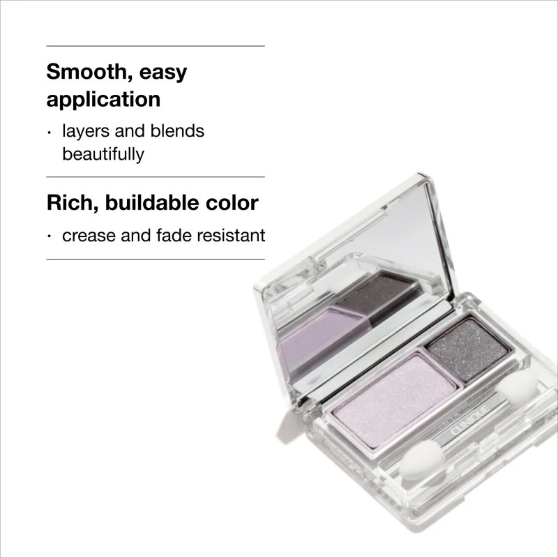 Clinique All About Shadow™ Duo duo szemhéjfesték árnyalat Ivory Bisque/Bronze Satin - Shimmer 1.7 g