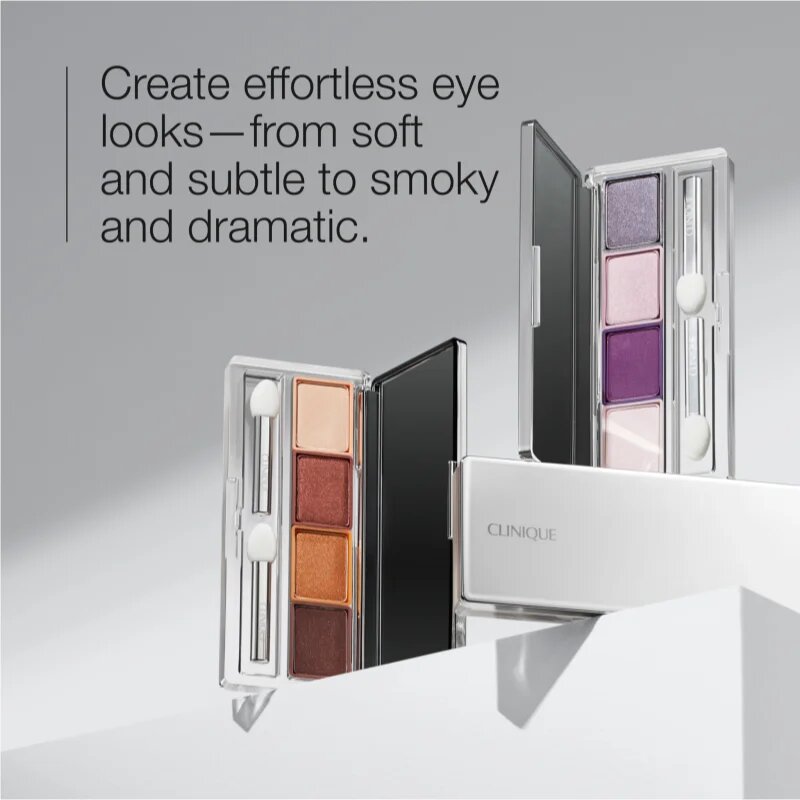 Clinique All About Shadow™ Quad szemhéjfesték paletta árnyalat Morning Java - Shimmer 33 g