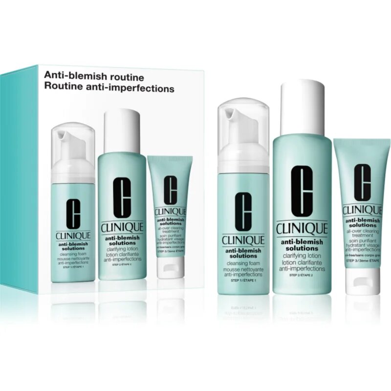 Clinique Anti-Blemish Solutions™ Routine ajándékszett problémás és pattanásos bőrre