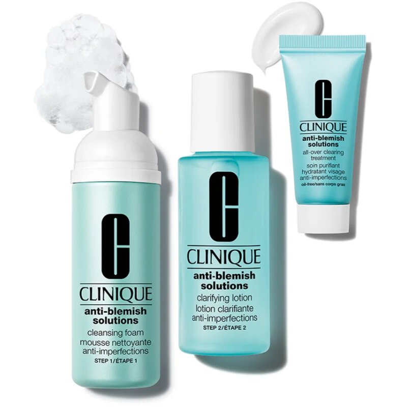 Clinique Anti-Blemish Solutions™ Routine ajándékszett problémás és pattanásos bőrre