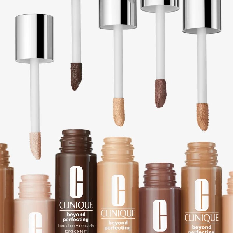 Clinique Beyond Perfecting™ Foundation + Concealer alapozó és korrektor 2 az 1-ben árnyalat CN 58 Honey 30 ml