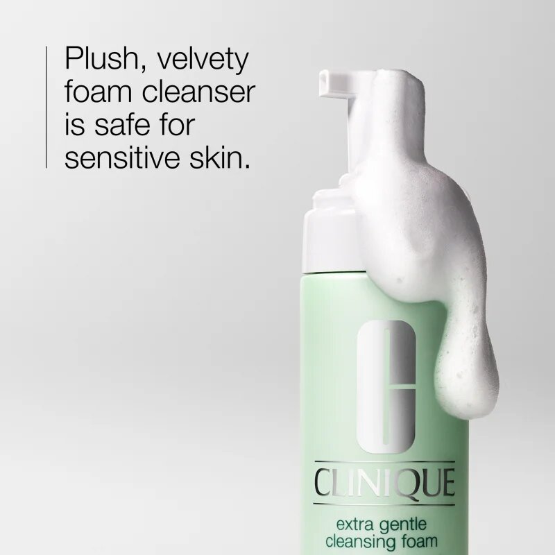 Clinique Extra Gentle Cleansing Foam finoman tisztító hab száraz és nagyon száraz bőrre 125 ml