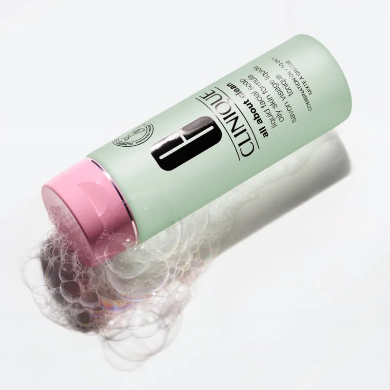 Clinique Liquid Facial Soap Oily Skin Formula folyékony szappan kombinált és zsíros bőrre 200 ml