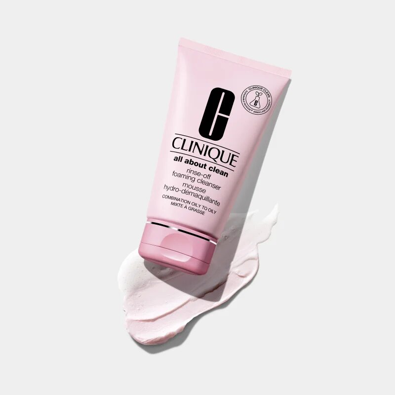 Clinique Rinse-Off Foaming Cleanser tisztító hab kombinált és zsíros bőrre 150 ml