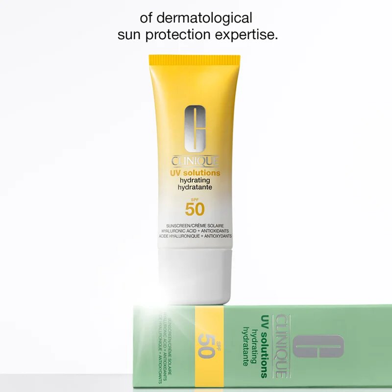 Clinique Sun UV Solutions Hydrating Sunscream SPF 50 napozókrém arcra hidratáló 40 ml