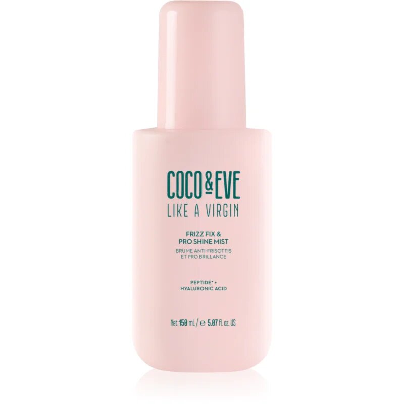 Coco & Eve Like A Virgin Frizz Fix & Pro Shine Mist spray a rakoncátaln haj ellen a fénylő és selymes hajért 150 ml