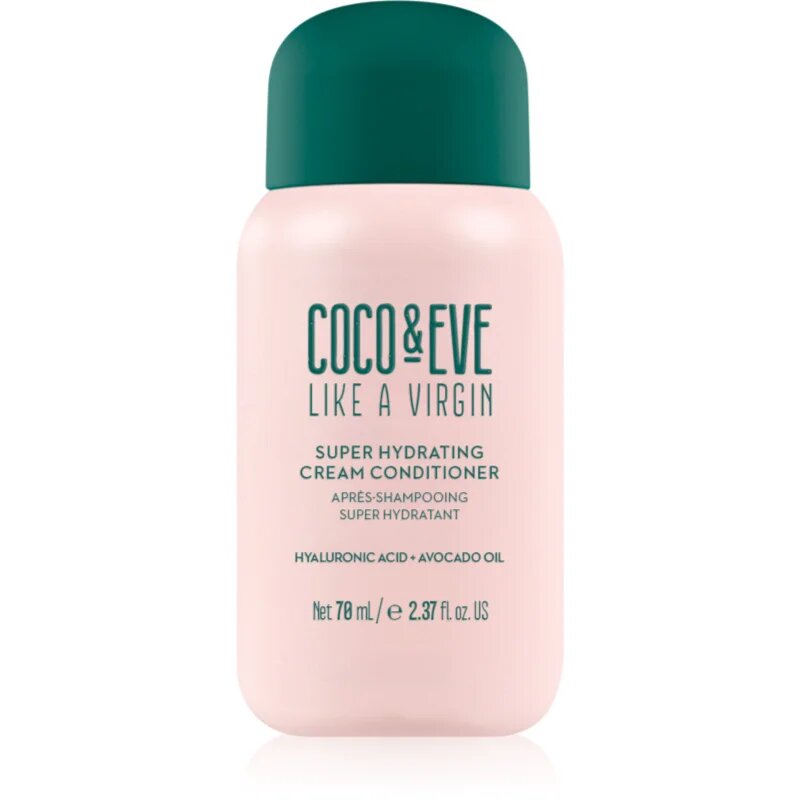 Coco & Eve Like A Virgin Super Hydrating Cream Conditioner hidratáló kondicionáló a fénylő és selymes hajért 70 ml