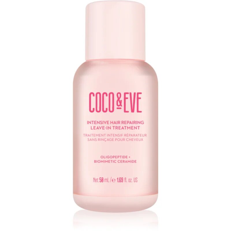 Coco & Eve Sweet Repair Intensive Hair Repairing Leave-in Treatment leöblítést nem igénylő regeneráló kondicionáló a sérült és festett hajra 50 ml