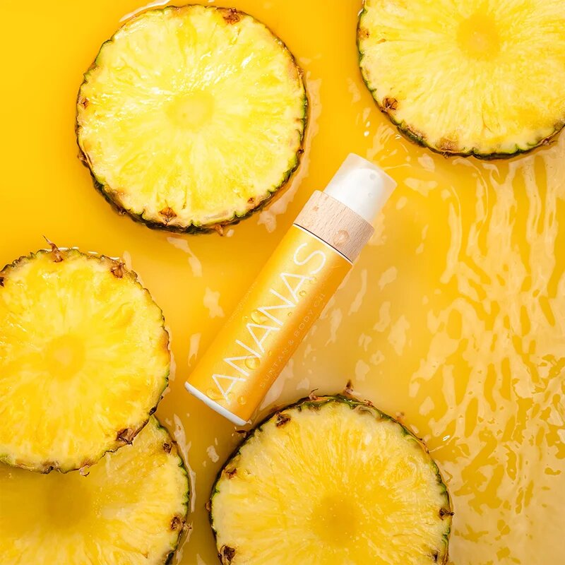 COCOSOLIS ANANAS ápoló- és napvédő olaj védőfaktor nélkül illattal Pineapple & Vanilla 110 ml