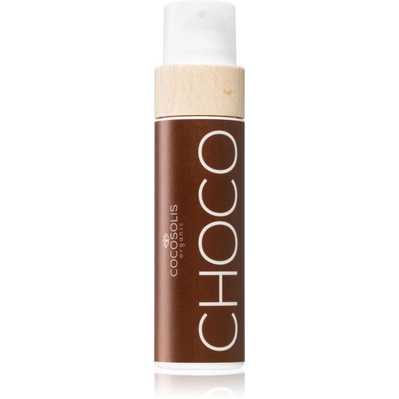 COCOSOLIS CHOCO ápoló- és napvédő olaj védőfaktor nélkül illattal Chocolate 110 ml