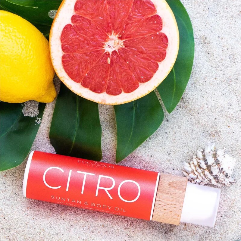 COCOSOLIS CITRO ápoló- és napvédő olaj védőfaktor nélkül illattal Citrus 110 ml