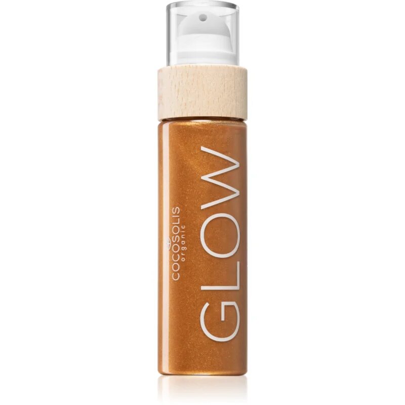 COCOSOLIS GLOW világosító olaj csillámporral illattal Cookies 100 ml
