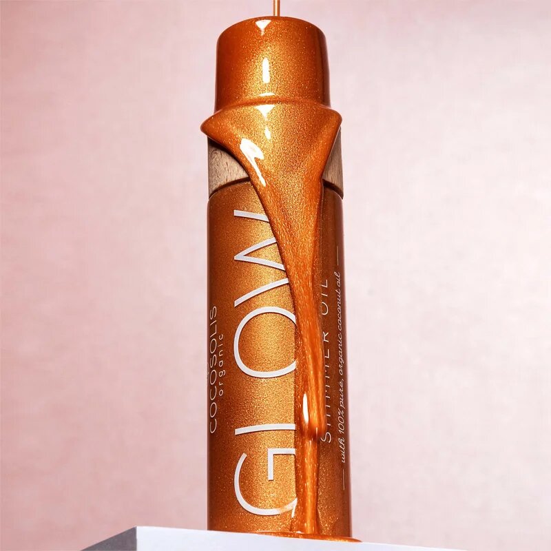 COCOSOLIS GLOW világosító olaj csillámporral illattal Cookies 100 ml