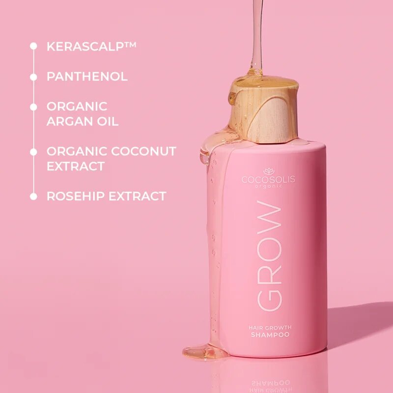 COCOSOLIS GROW sampon a haj növekedéséért és megerősítéséért a hajtövektől kezdve 250 ml