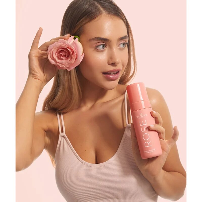 COCOSOLIS ROSE Clean & Hydrate Face Foam arctisztító hab hidratáló hatással 150 ml