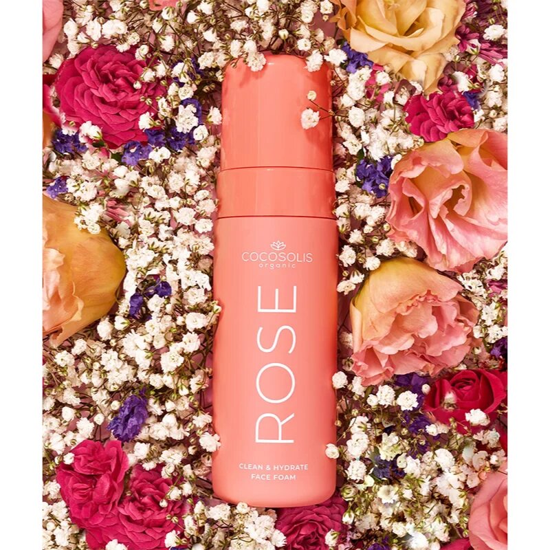 COCOSOLIS ROSE Clean & Hydrate Face Foam arctisztító hab hidratáló hatással 150 ml