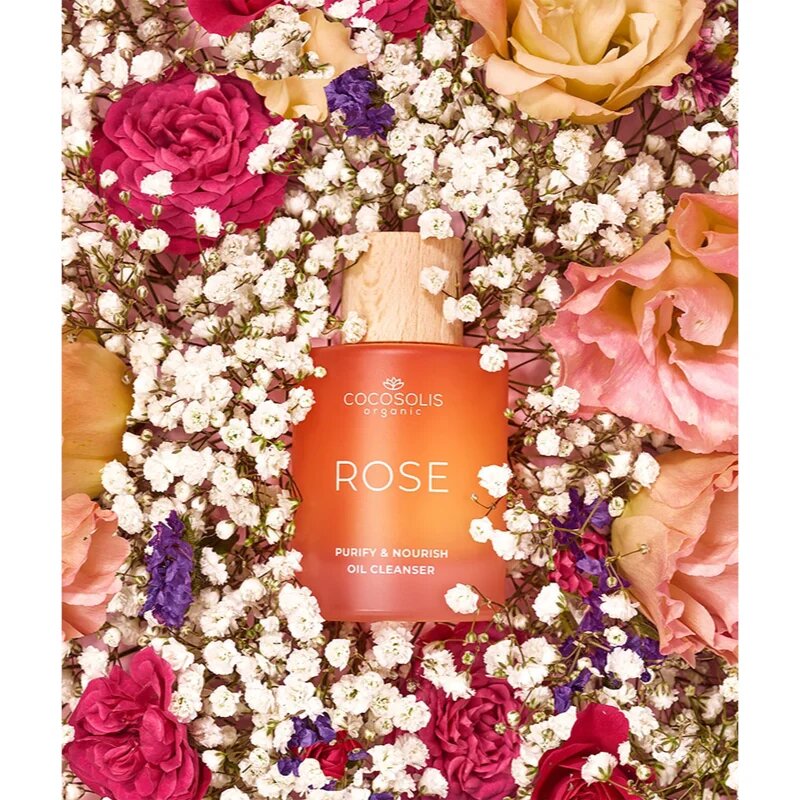 COCOSOLIS ROSE Purify & Nourish Oil Cleanser arctisztító olaj tápláló hatással 50 ml