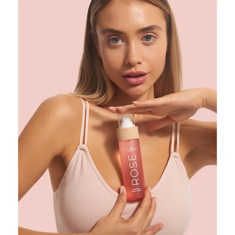 COCOSOLIS ROSE Soothing Spray Toner nyugtató tonikum az érzékeny arcbőrre 100 ml