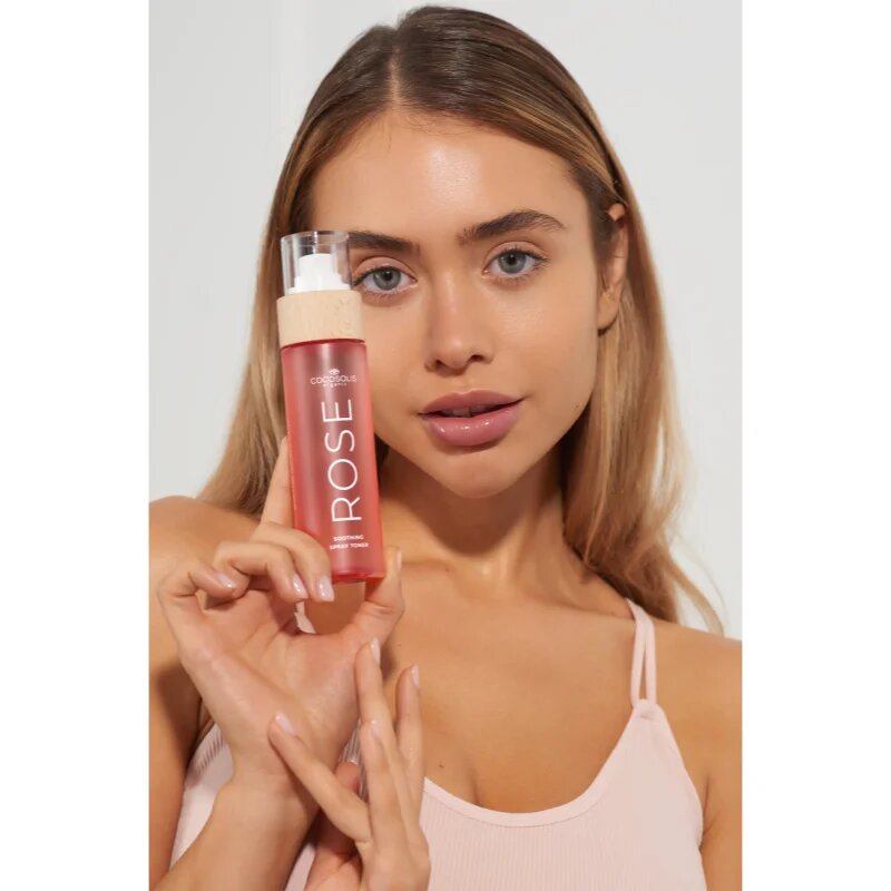 COCOSOLIS ROSE Soothing Spray Toner nyugtató tonikum az érzékeny arcbőrre 100 ml