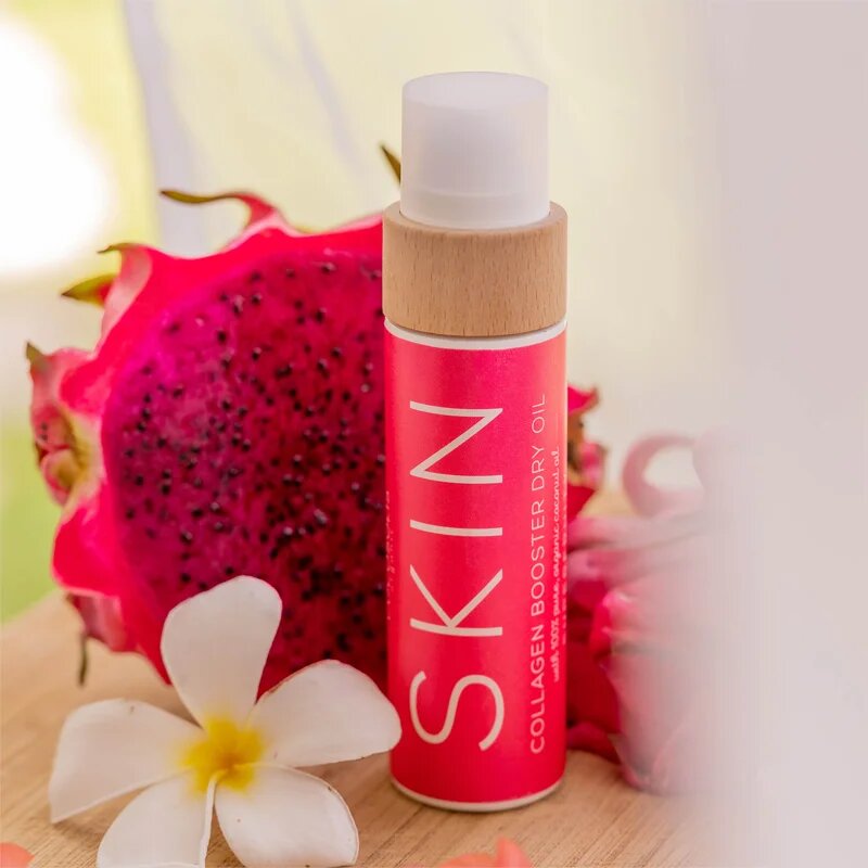 COCOSOLIS SKIN Collagen Booster tápláló száraz olaj a bőr öregedése ellen illattal Exotic Fruits 110 ml