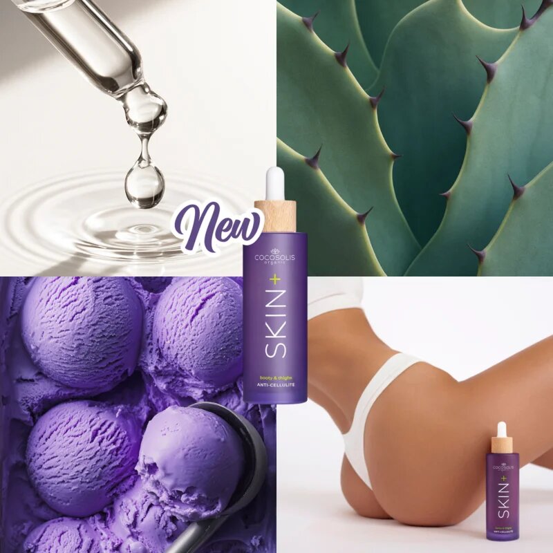 COCOSOLIS SKIN+ szérum cellulitisz ellen kisimító hatással illattal Blueberry Ice Cream 100 ml