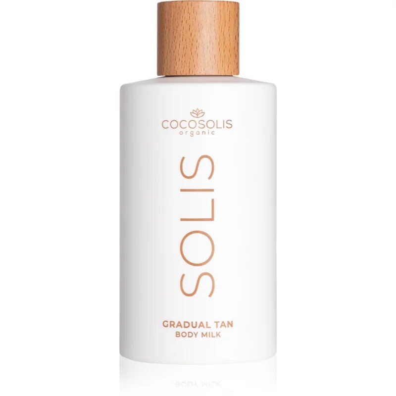 COCOSOLIS SOLIS Gradual Tan Body Milk önbarnító tej a fokozatos barnulásért illattal Caramel Latte 200 ml