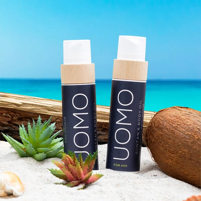 COCOSOLIS UOMO ápoló- és napvédő olaj védőfaktor nélkül uraknak Black Coconut 110 ml