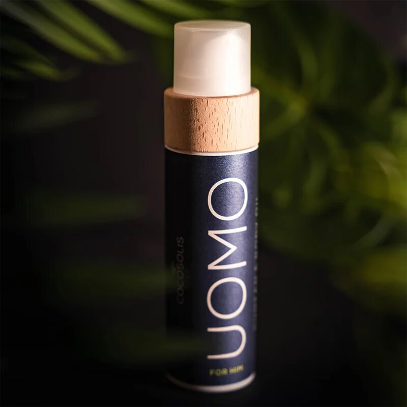 COCOSOLIS UOMO ápoló- és napvédő olaj védőfaktor nélkül uraknak Black Coconut 110 ml