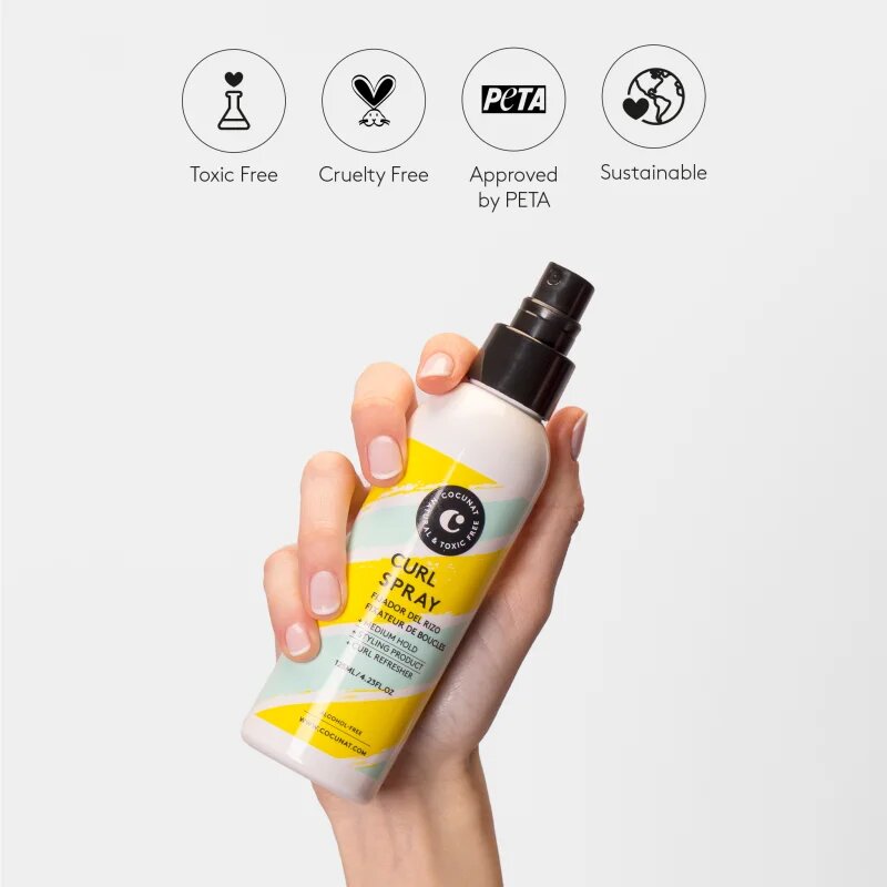 Cocunat Curl Spray fixáló spray a hullámos és göndör hajra 125 ml