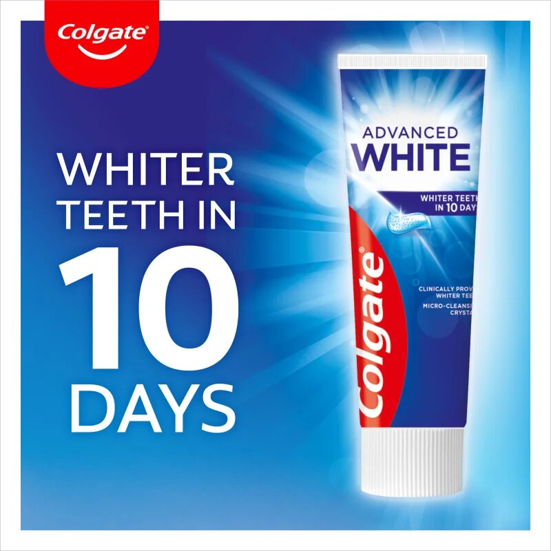 Colgate Advanced White fehérítő paszta fogkő és foltok ellen 75 ml