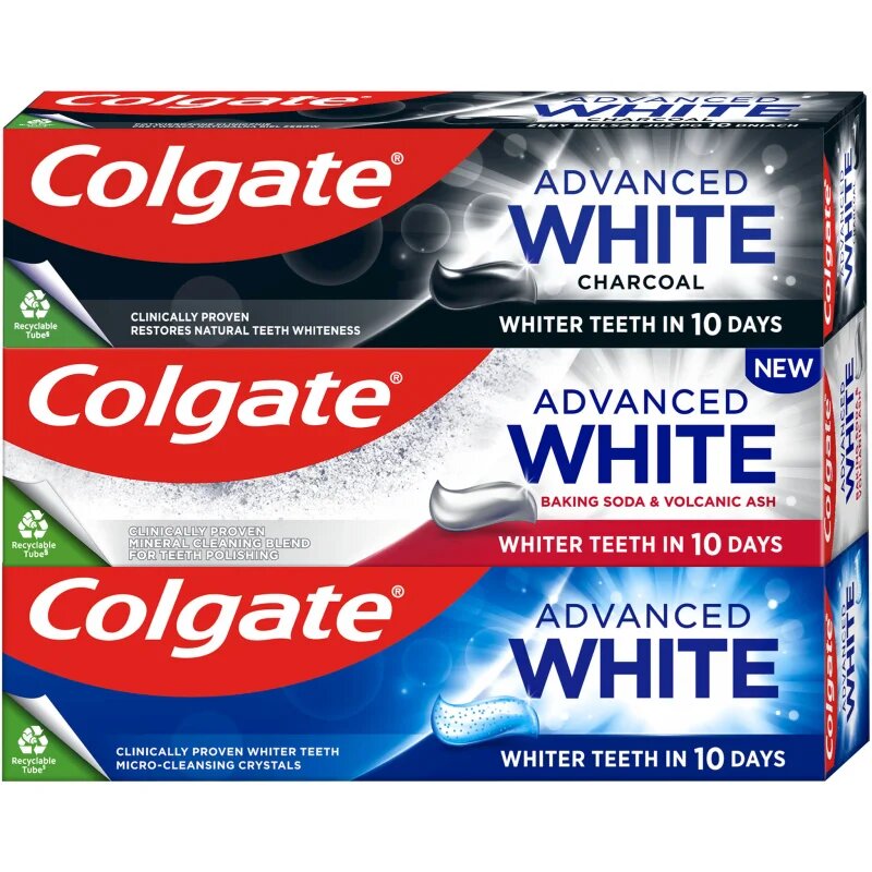Colgate Advanced White Mix Trio fehérítő fogkrém