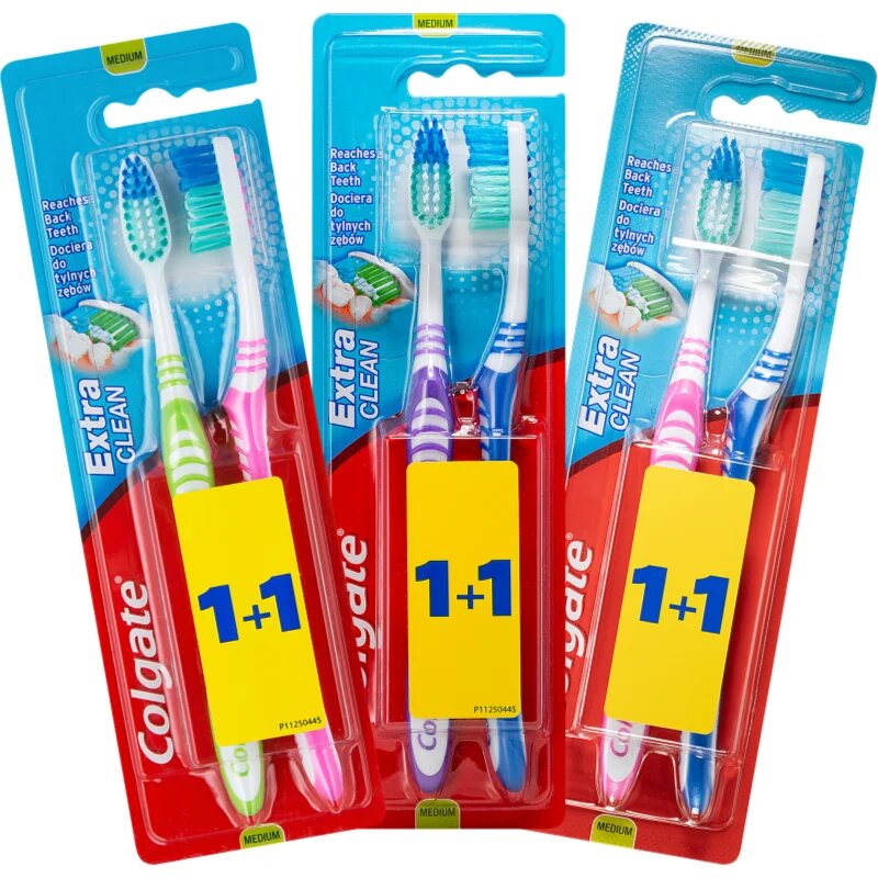 Colgate Extra Clean Medium medium fogkefék 2 db