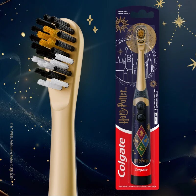 Colgate Harry Potter elemes gyermek fogkefe extra soft Silver 1 db