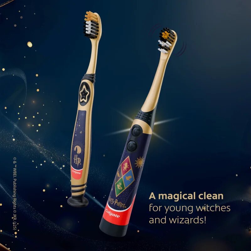 Colgate Harry Potter elemes gyermek fogkefe extra soft Silver 1 db