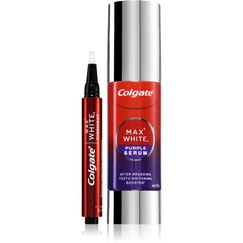 Colgate Max White Pen + Purple Serum Set fogfehérítő szett a fogakra