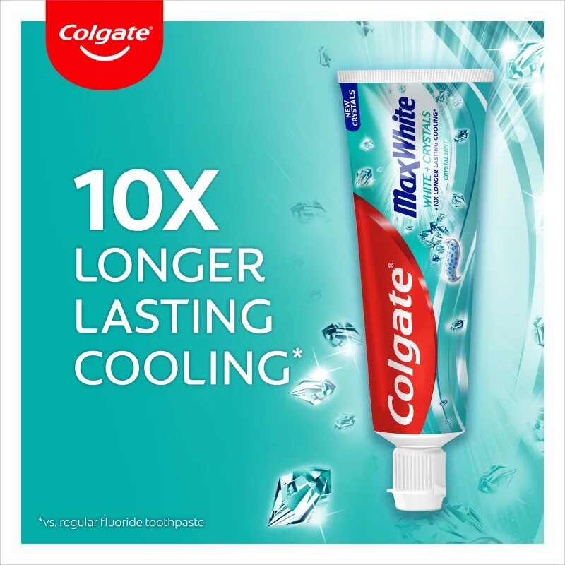 Colgate Max White White Crystals fehérítő fogkrém 75 ml
