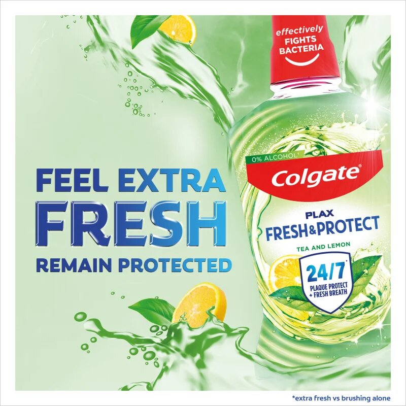 Colgate Plax Tea & Lemon szájvíz foglepedék ellen 500 ml
