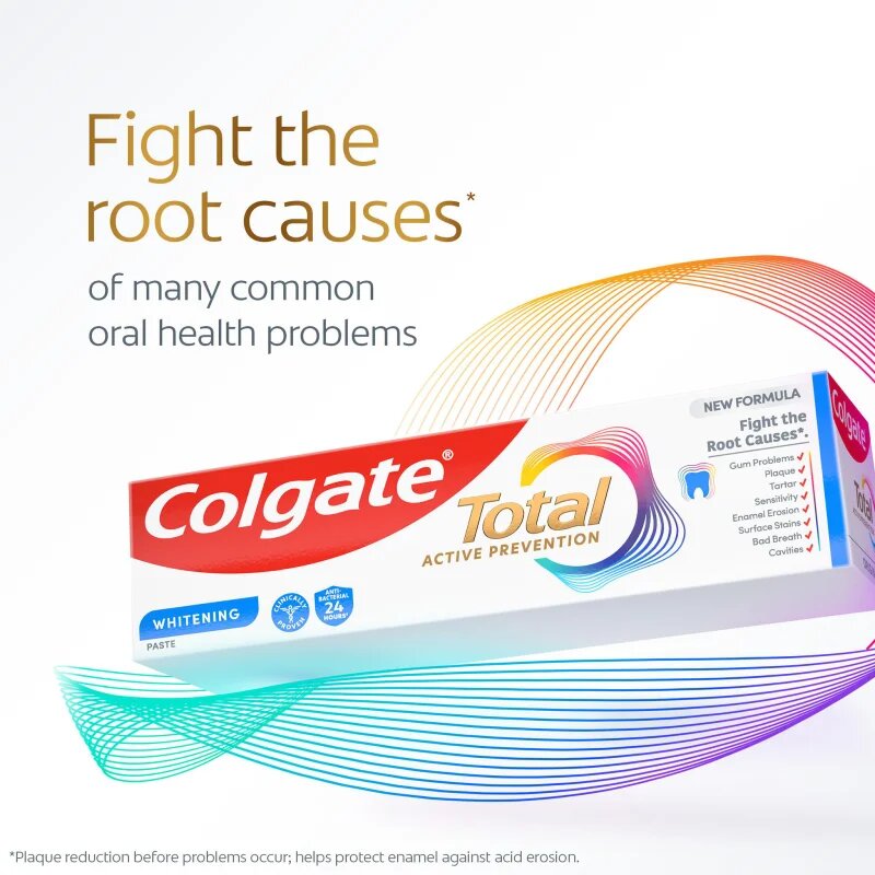 Colgate Total Active Prevention Whitening fehérítő fogkrém 75 ml
