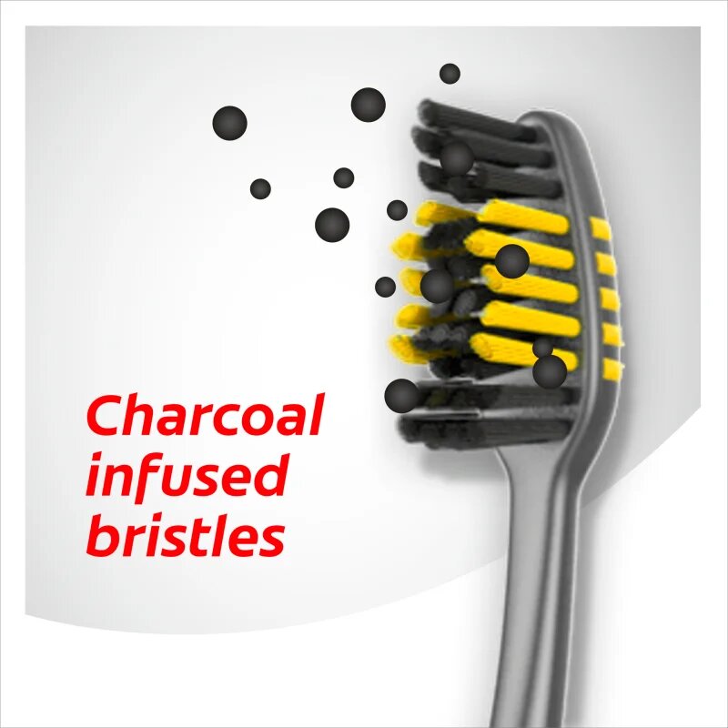 Colgate Zig Zag Charcoal medium fogkefék 3 db