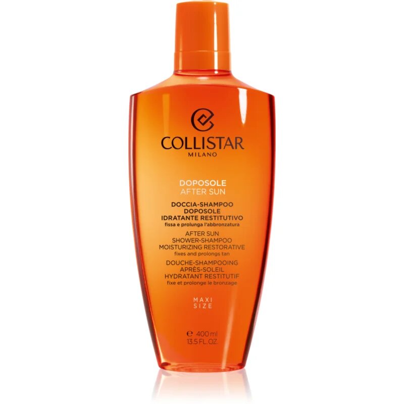 Collistar After Sun Shower-Shampoo Moisturizing Restorative tusoló gél napozás után testre és hajra 400 ml